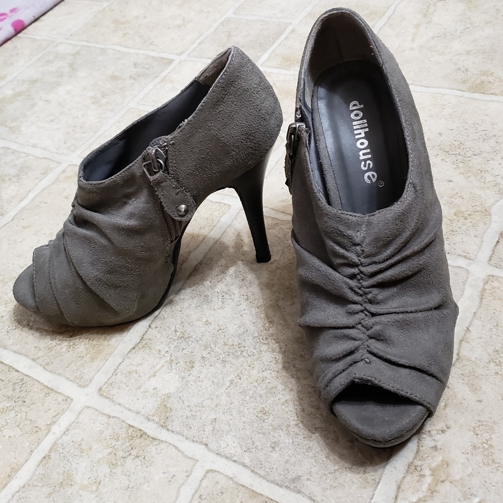 Gray Dollhouse Heels